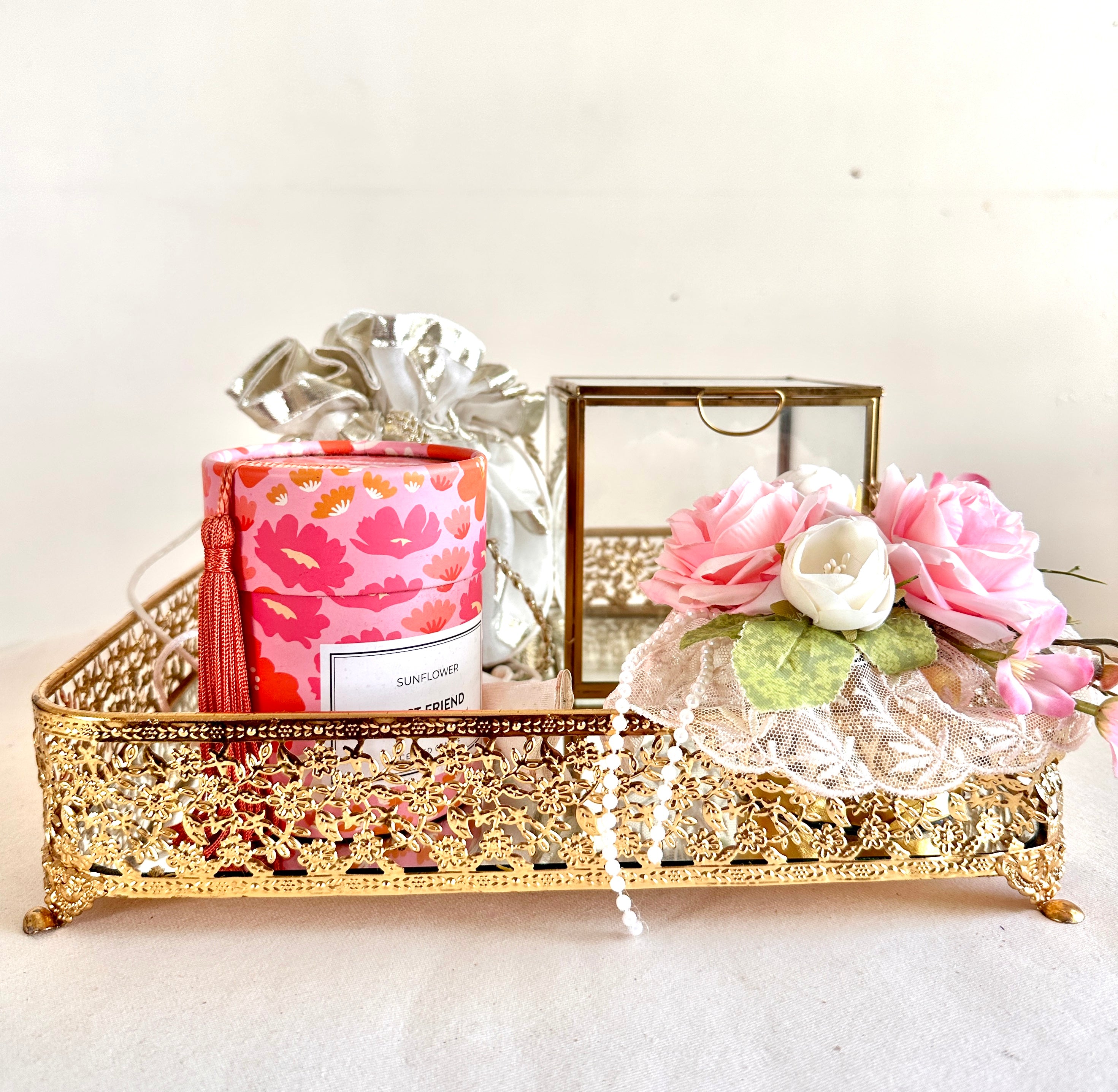 Glass wedding return favour