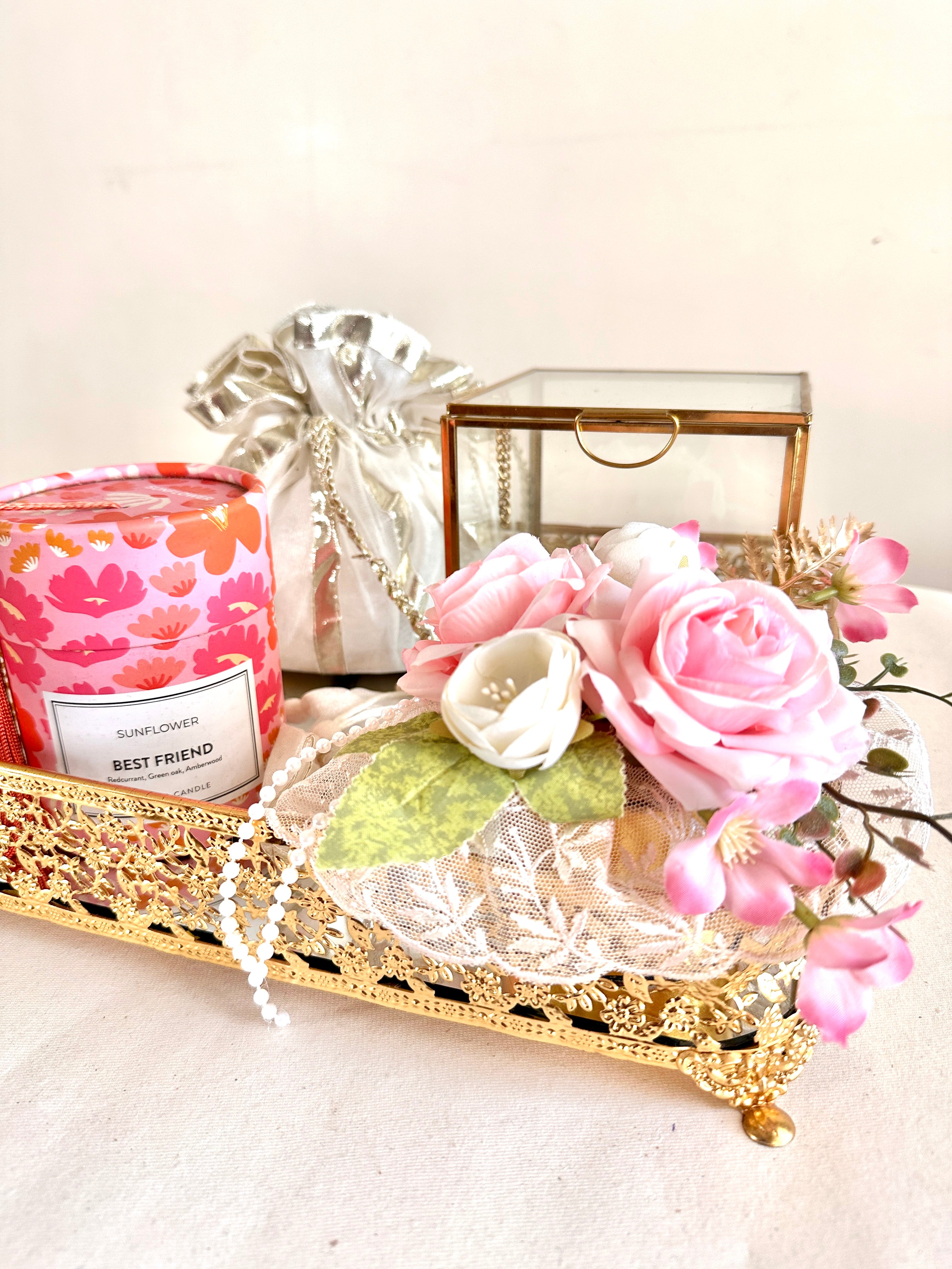 Glass wedding return favour